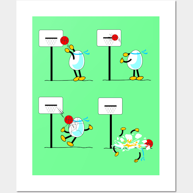 Egg Sports Academy- Basketball Wall Art by Hydra